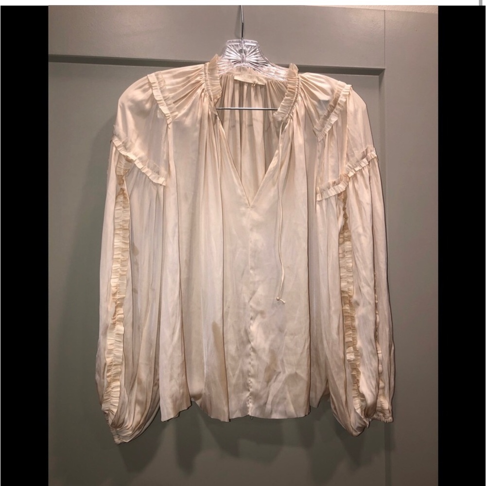 Ulla Johnson Maeve dawn balloon sleeve blouse top 0